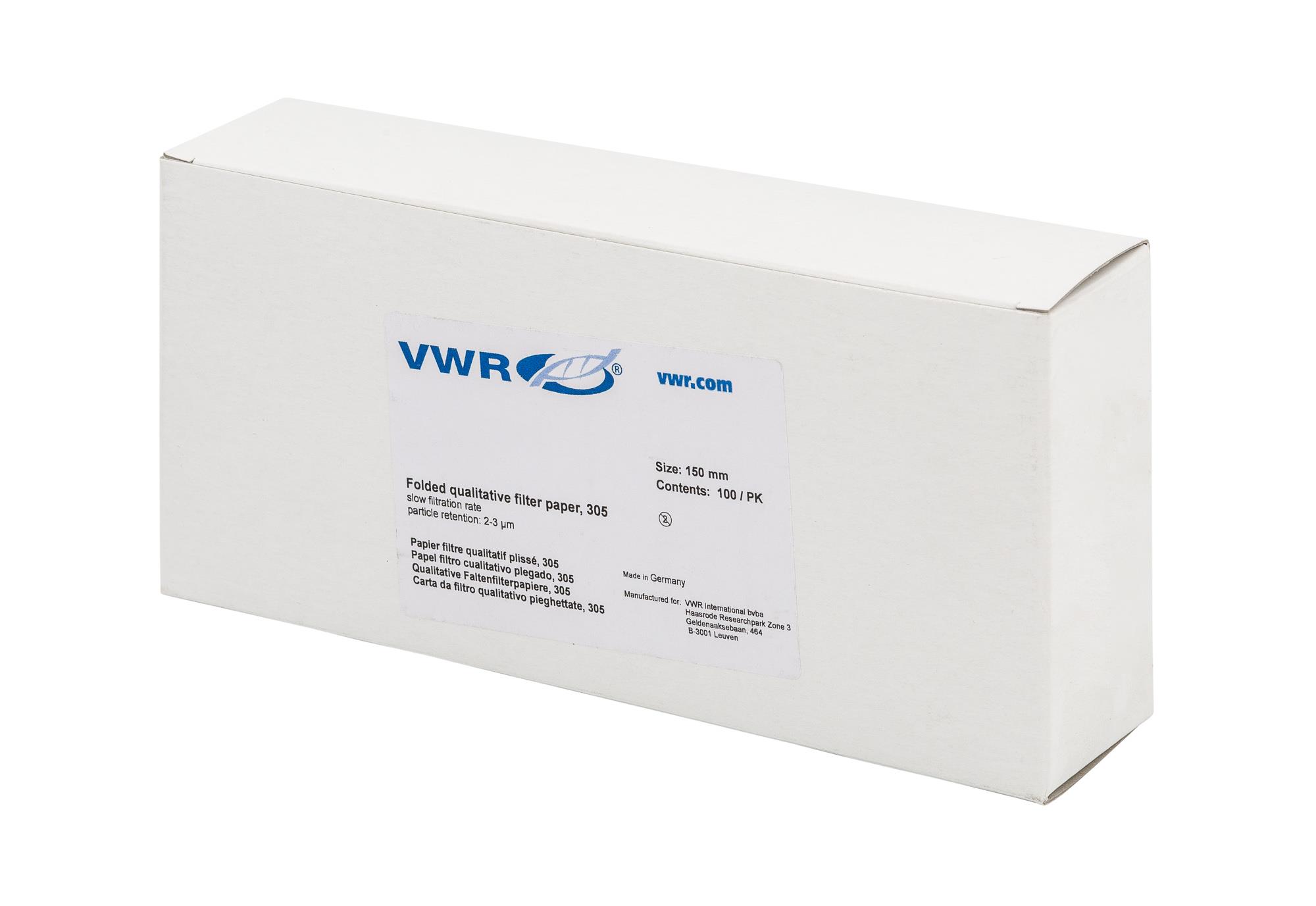 Faltenfilter VWR 305 150 mm (BENTOTEST®)