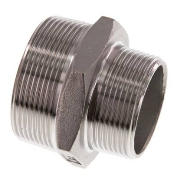 Nippel reduziert 2¨ AG-1 1/2¨ AG VA