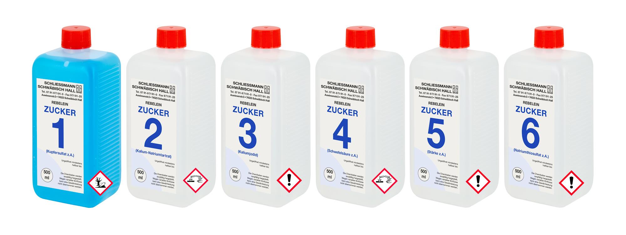 Rebelein-Lösungen zur Zuckerbestimmung