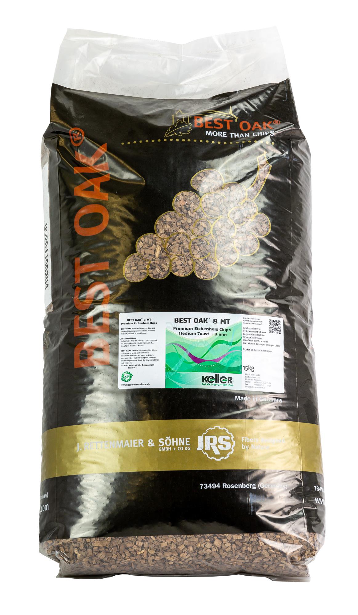 JRS-Best Oak 8 MT Holzchips (15 kg)