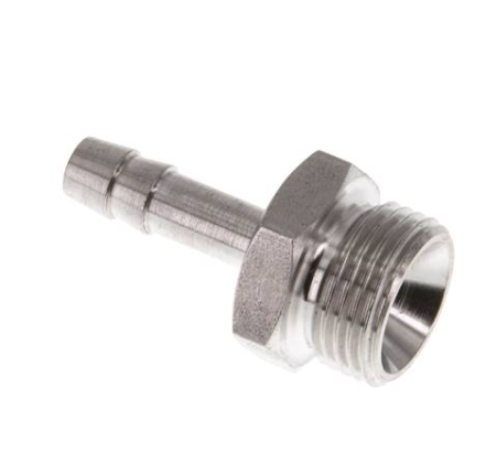 Verschraubung 3/8¨ AG/6 mm VA