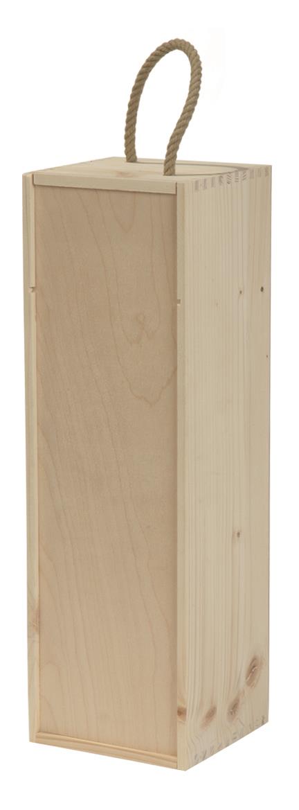 Holzkiste 1x1,5 l. Sekt Holzdeckel