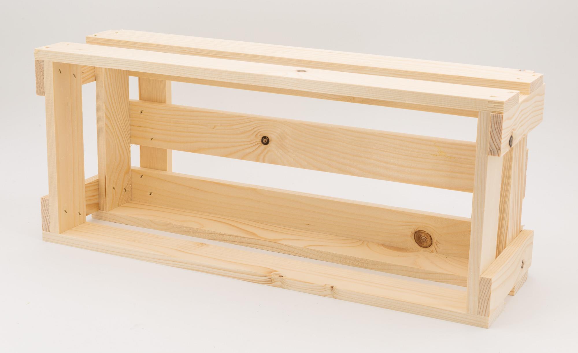 Geschenksteige Holz  6 x 0,75 l.