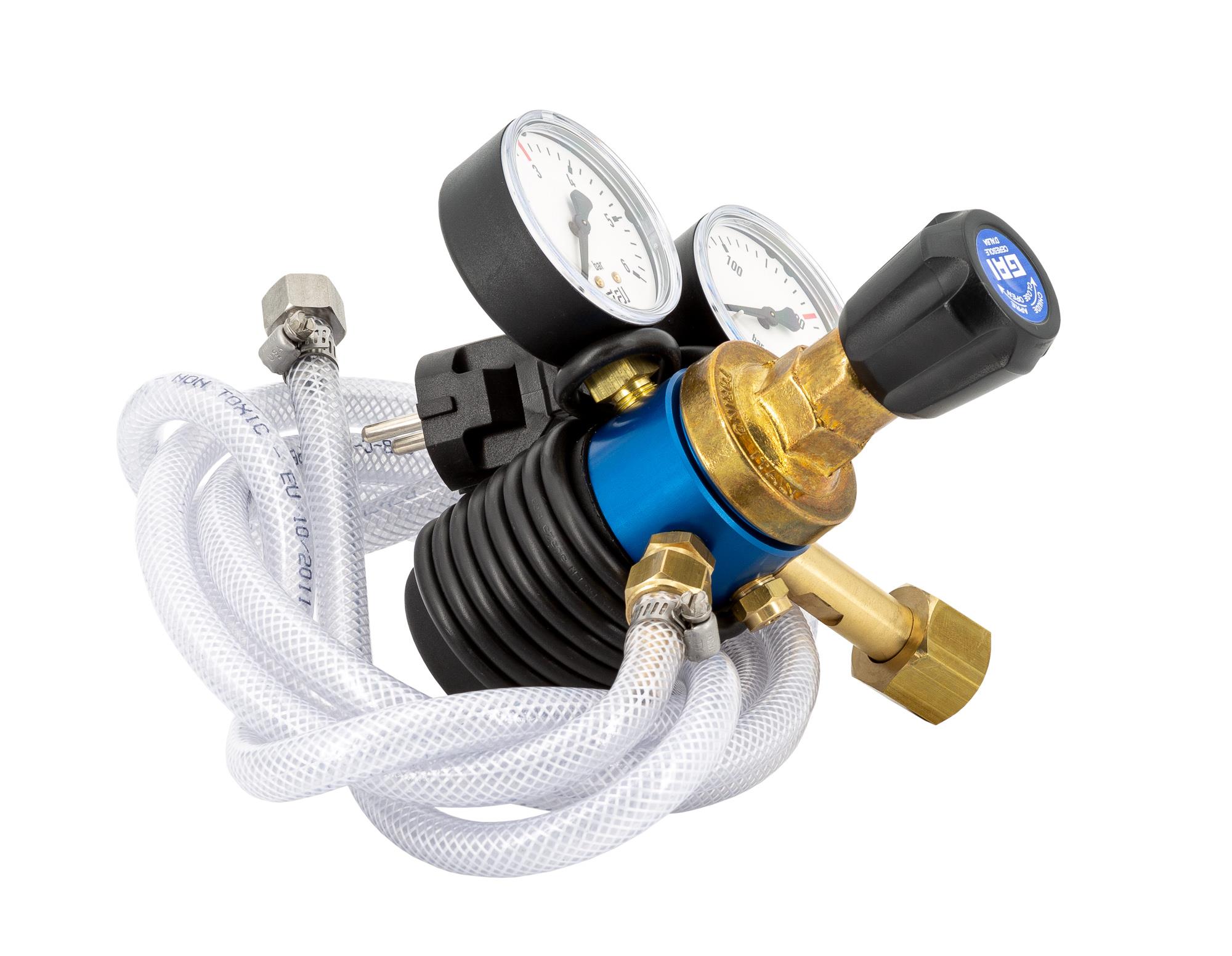 CO2-Druckminderer 0 - 3 bar beheizbar