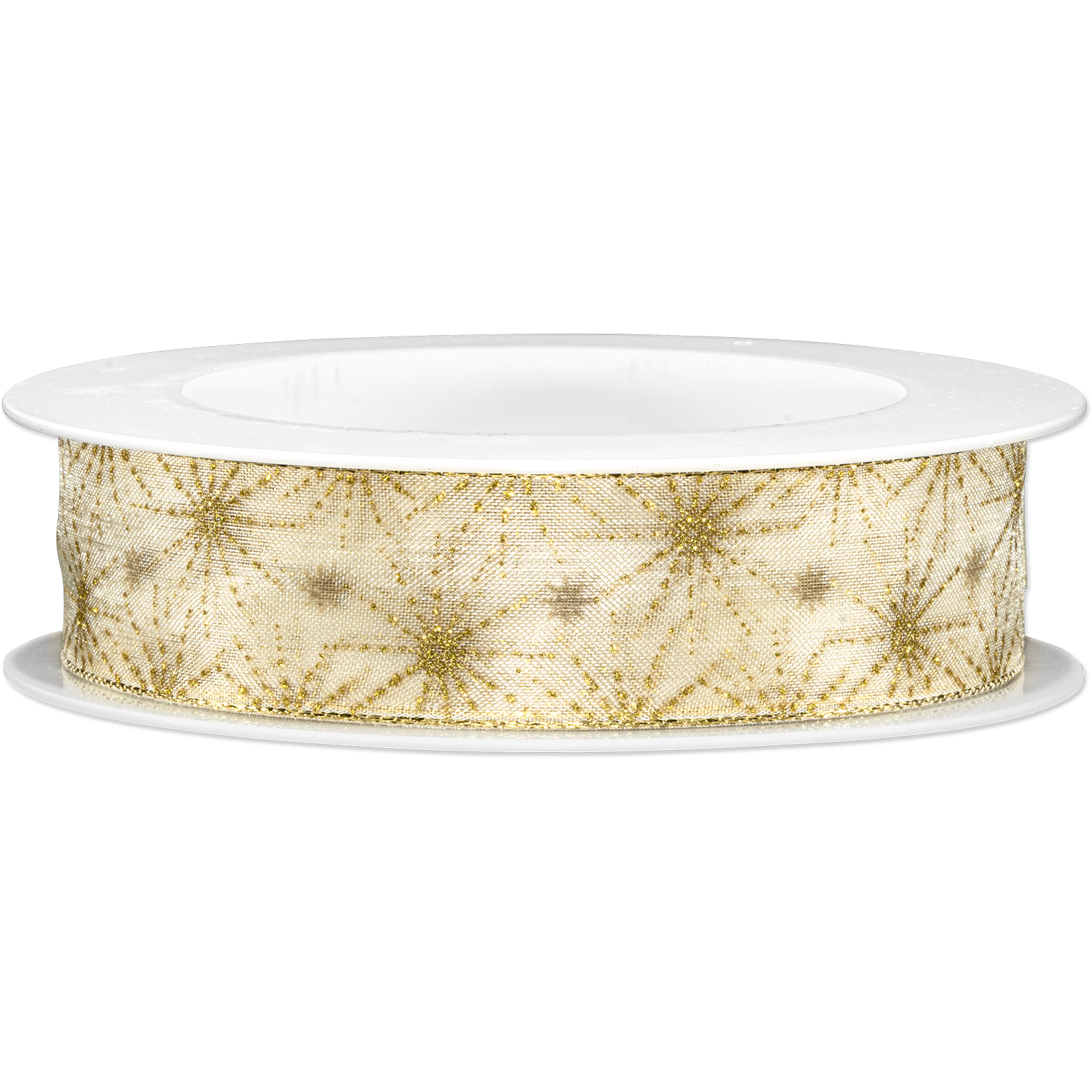 Geschenkband ICE CRYSTAL Creme