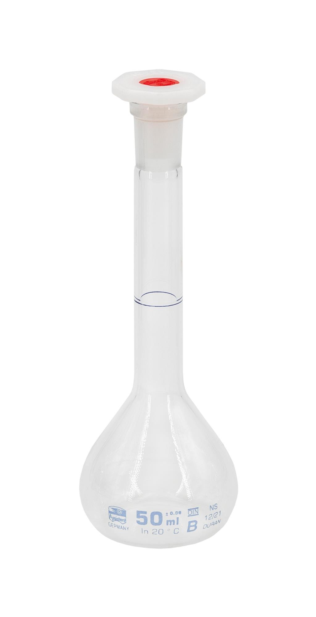 Messkolben mit Polystopfen 50 ml