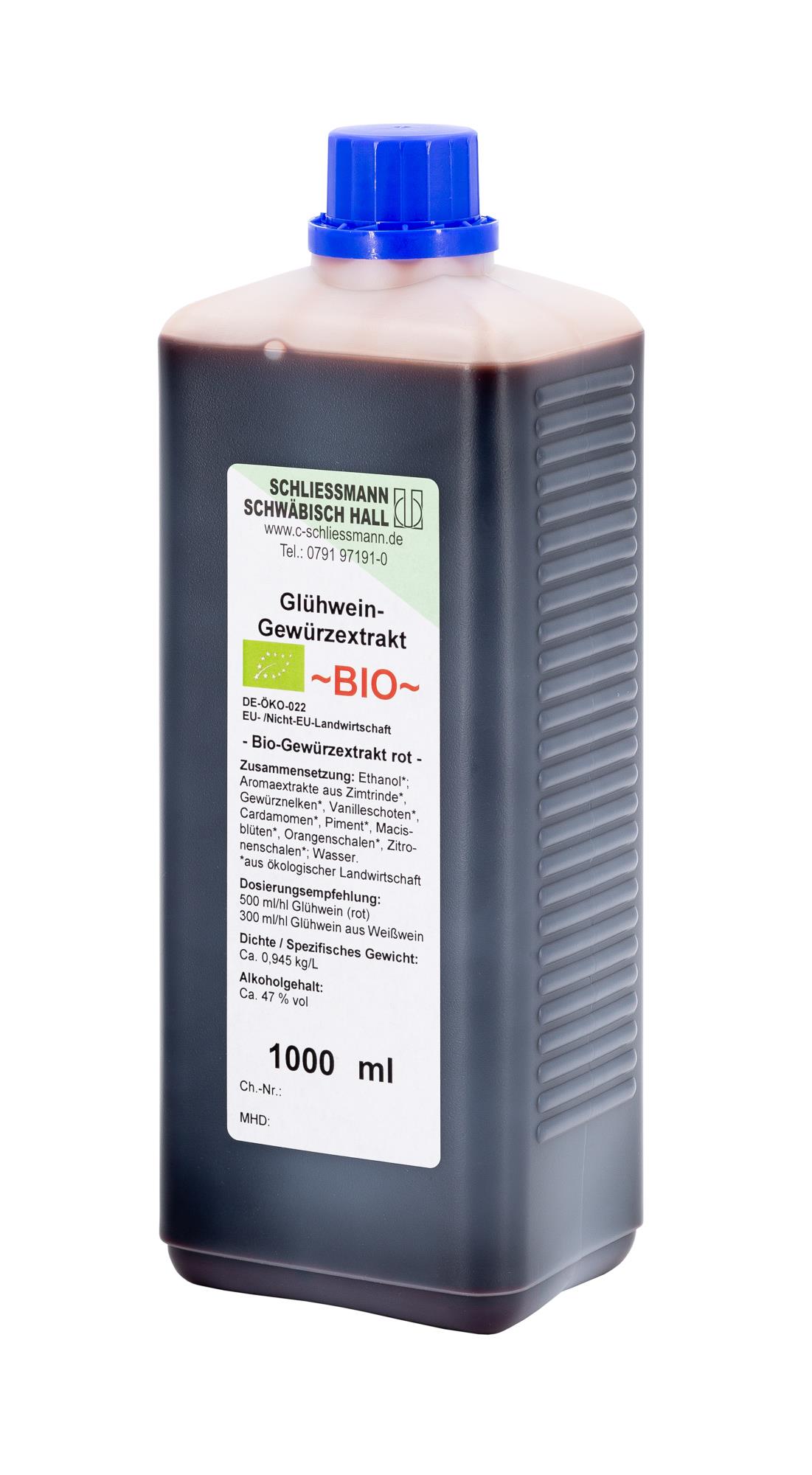 Glühwein-Gewürzextrakt BIO rot (1 kg)