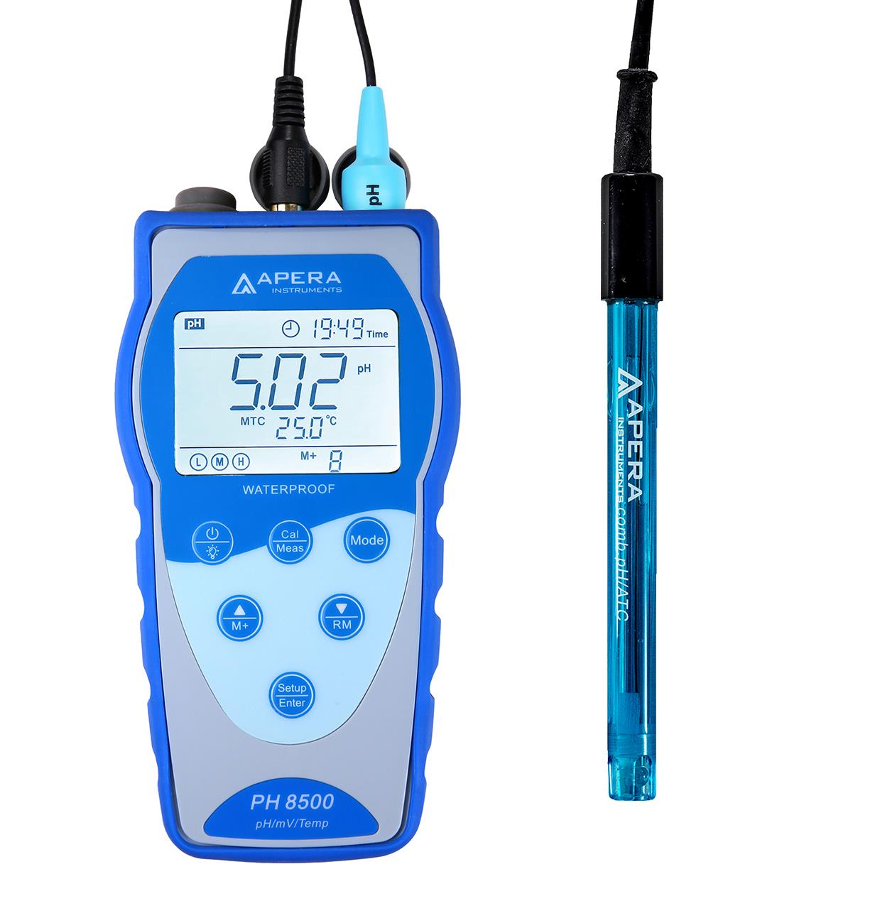 Apera-pH8500 tragbares pH-Meter + mV