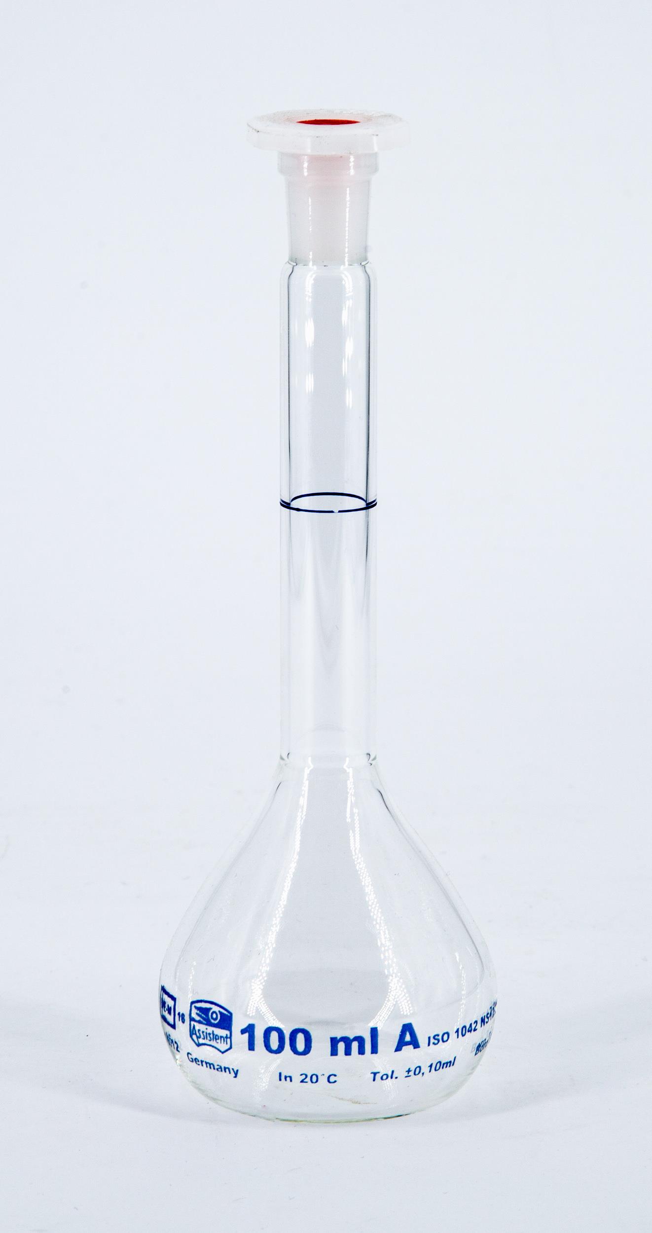Messkolben 100 ml mit Polystopfen