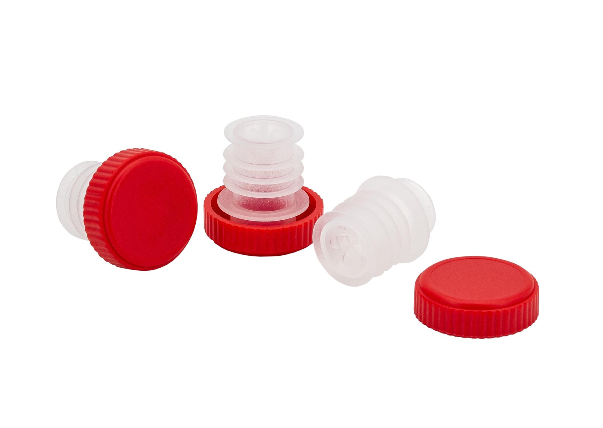 Ausgießer-Stopfen Rot BD 20mm