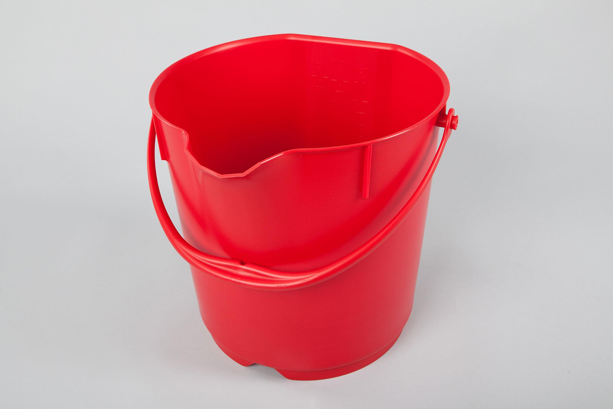 Eimer mit Griff 15l Rot