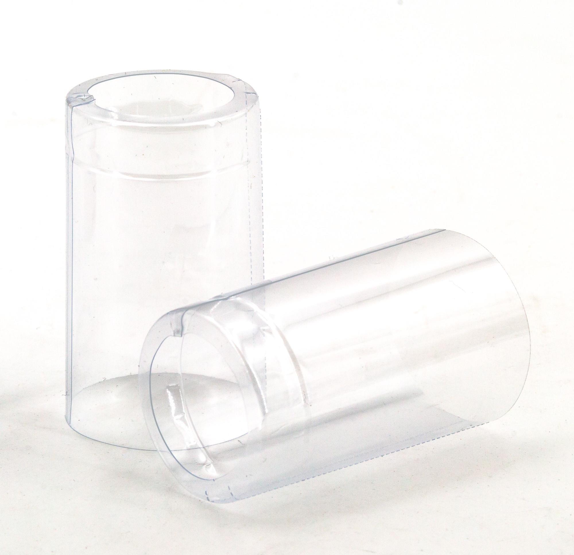 Kapsel 36,5x65 Transparent mit Abriss