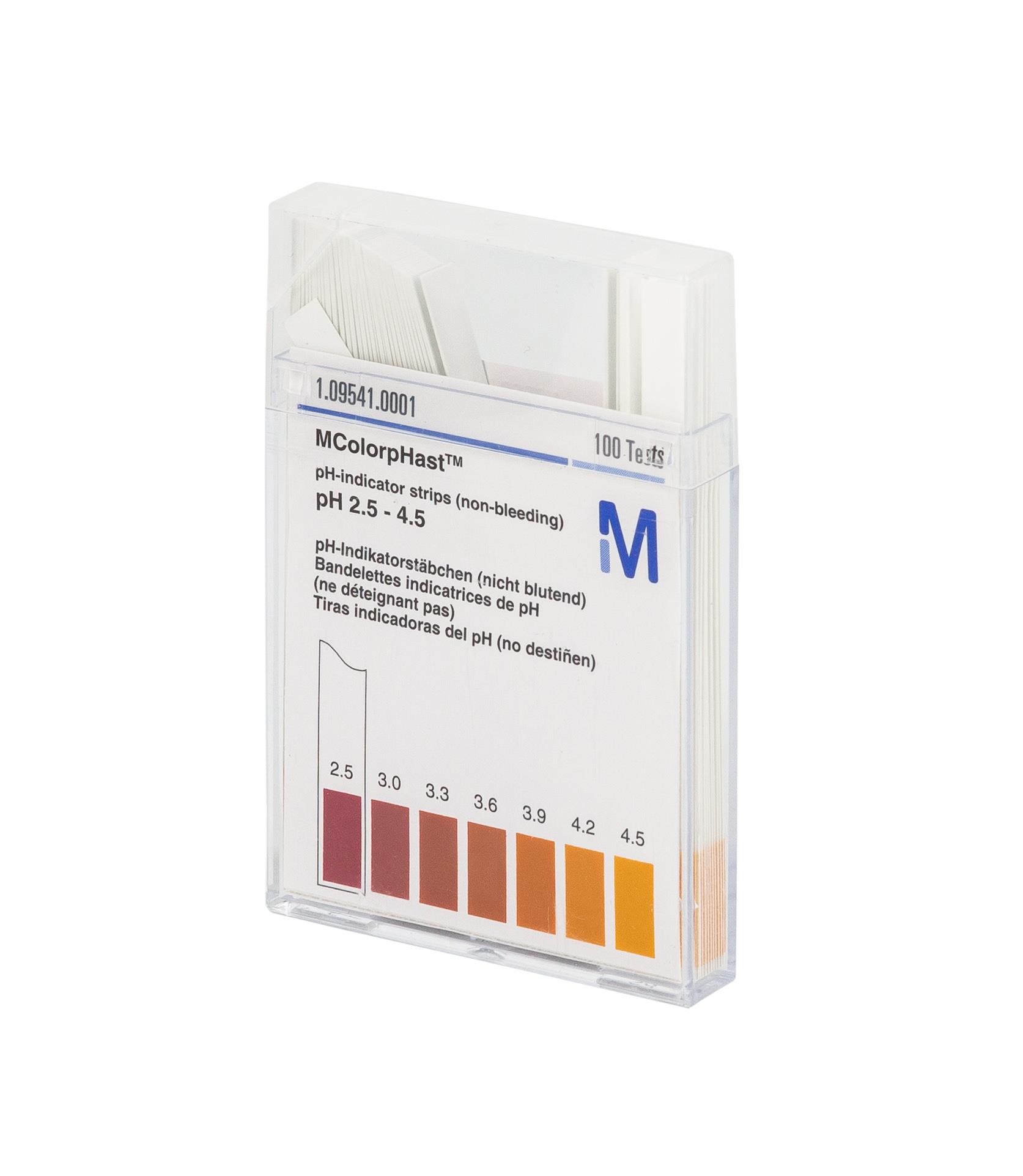 Indikator-Stäbchen pH 2,5 bis 4,5