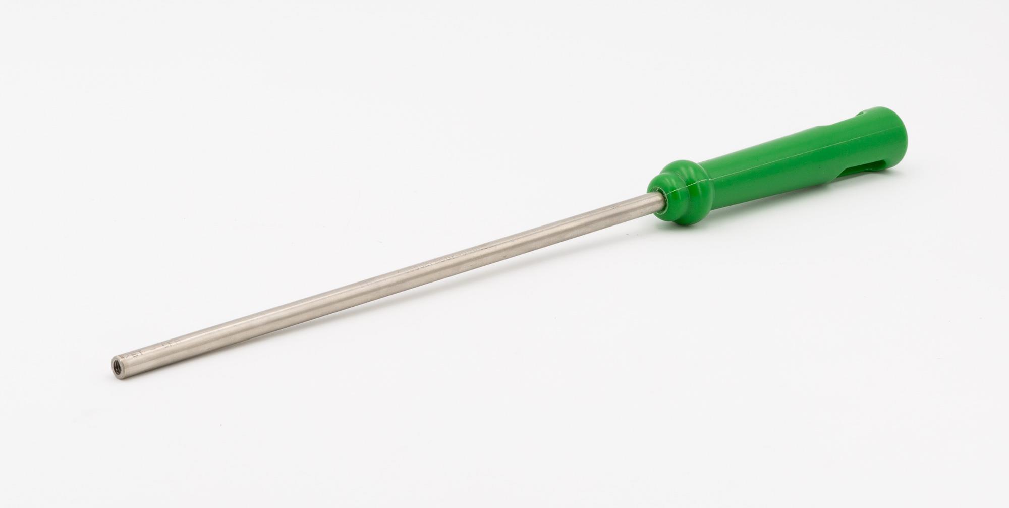 Rohrstiel 250 mm mit Griff Grün