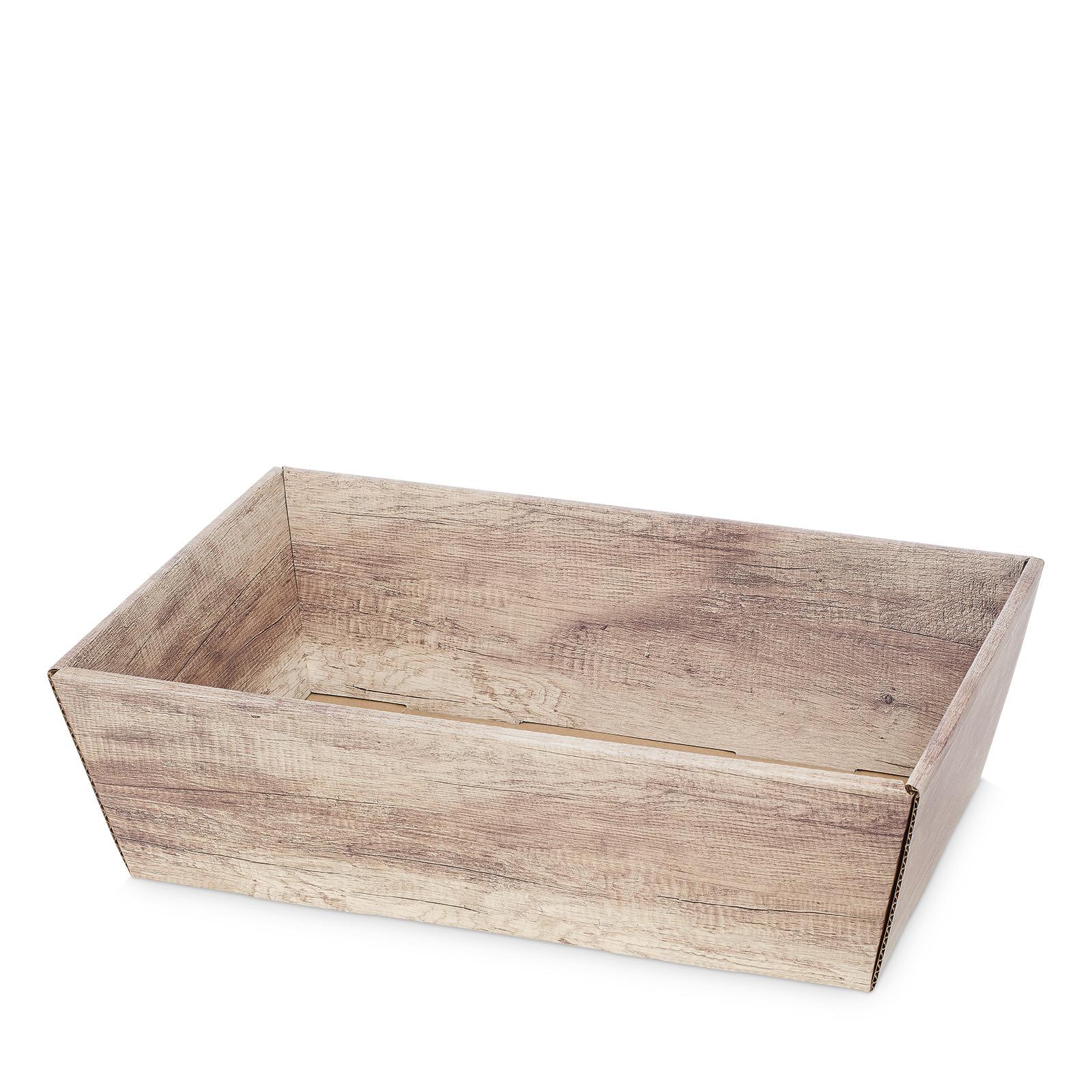 Präsentkorb Wood Rechteckig Mittel