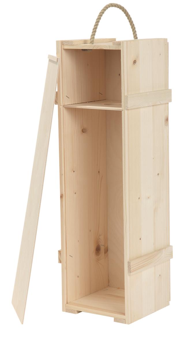 Holzkiste 1x3,0 l. Holzdeckel