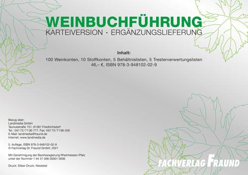 Fraund Weinbuchführung Kontenkarten