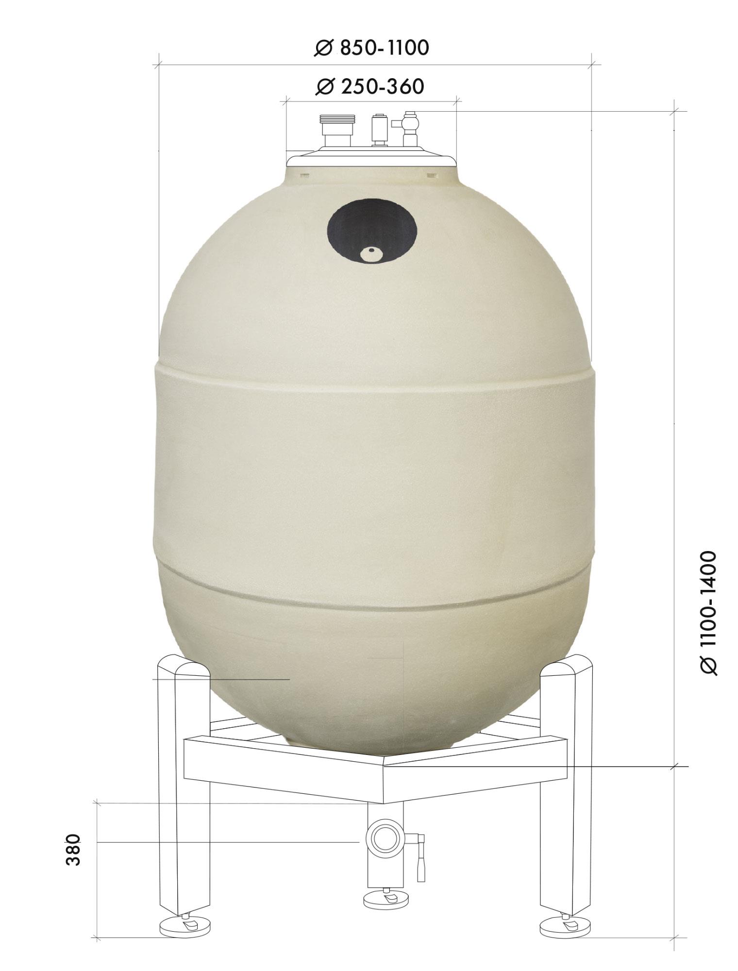 CLAYVER Kera. 850 l Typ Grade Galatea 05