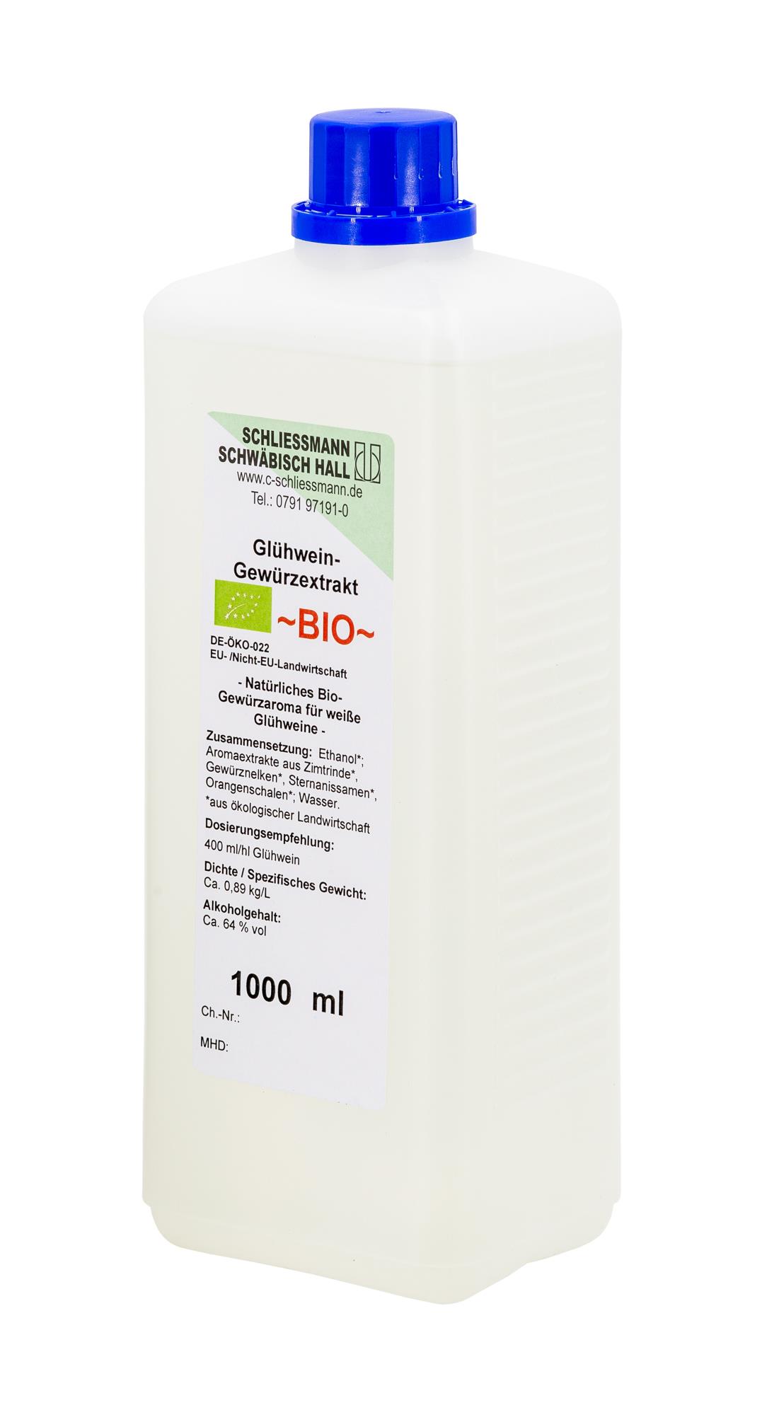 Glühwein-Gewürzextrakt BIO weiß (1 kg)